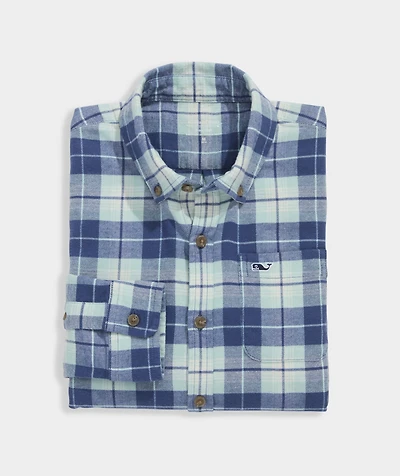 Boys' Muskeget Plaid Vineyard Flannel Shirt