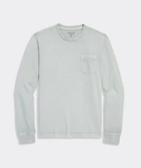 Boys' Garment-Dye Long-Sleeve Surf Pocket Tee