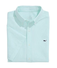 OUTLET Performance Seersucker Short-Sleeve Shirt