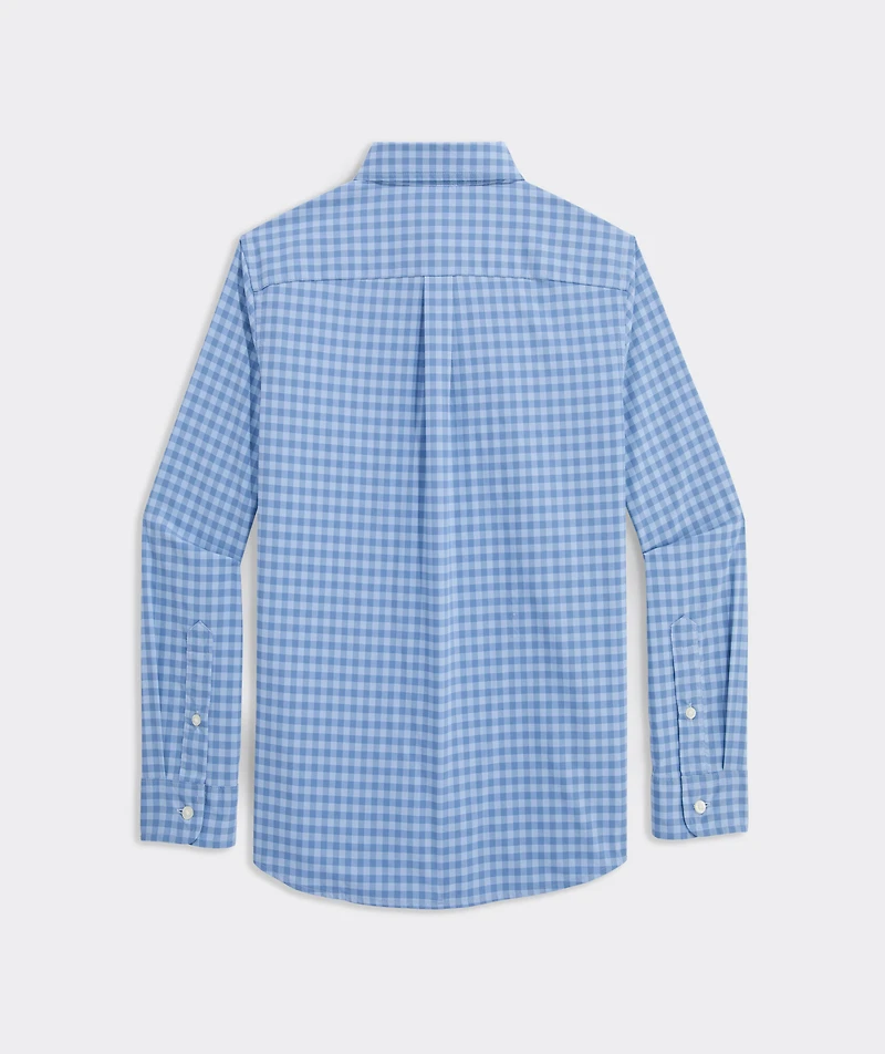 Boys' Topsail Gingham Featherweight Performance Shirt