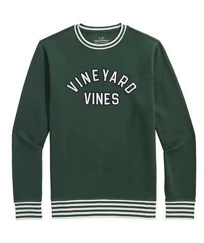 OUTLET Embroidered Brushed Terry Crewneck