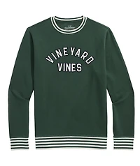 OUTLET Embroidered Brushed Terry Crewneck