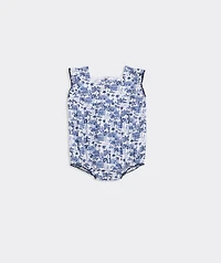 Baby Poplin Ruffle Bubble