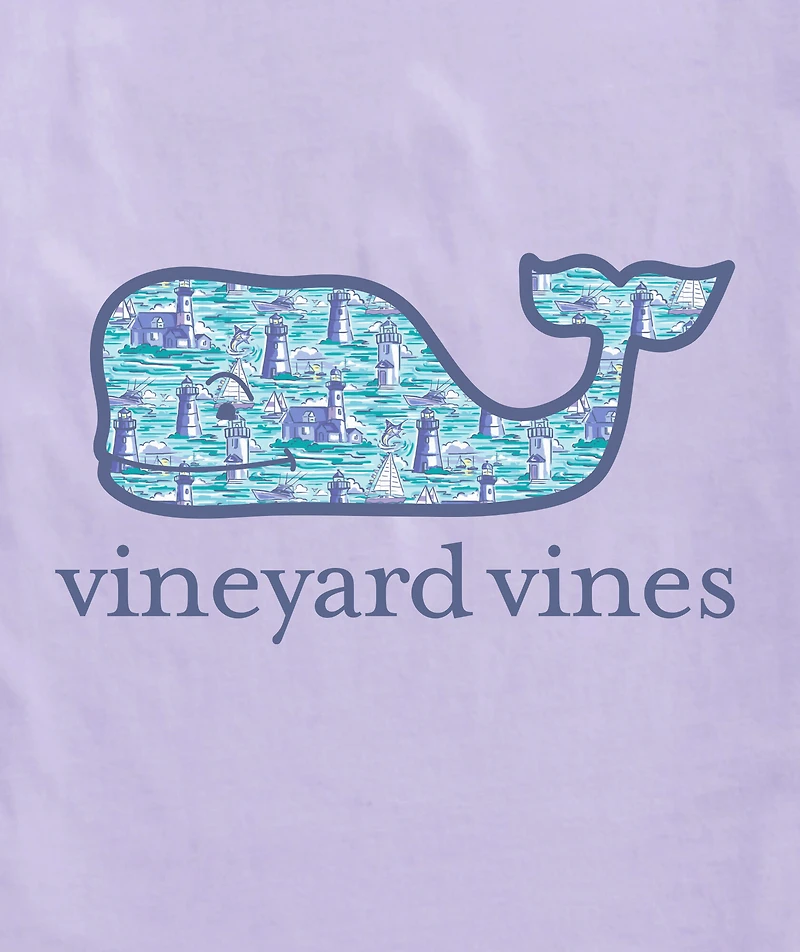 OUTLET Lighthouse Scene Whale Short-Sleeve Tee