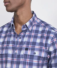 Markoe Plaid Performance Harbor Shirt