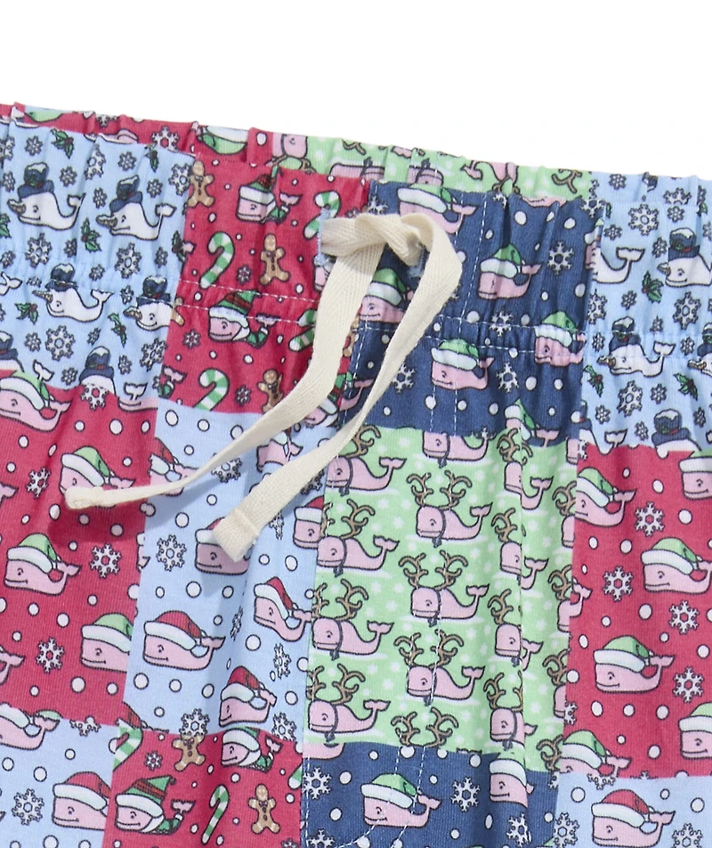 OUTLET Kids' Holiday Whales Patchwork Lounge Pants