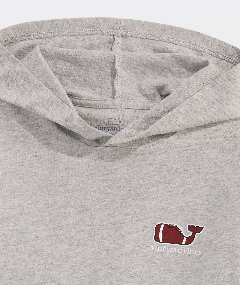 Boys' Football Whale Hoodie Tee