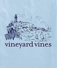 OUTLET Lighthouse Scene Short-Sleeve Pocket Tee