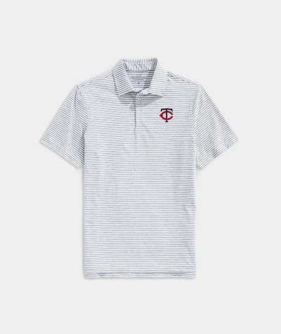 Minnesota Twins Winstead Stripe Sankaty Polo