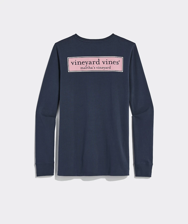 Women's Classic Logo Box Long-Sleeve Pocket Tee