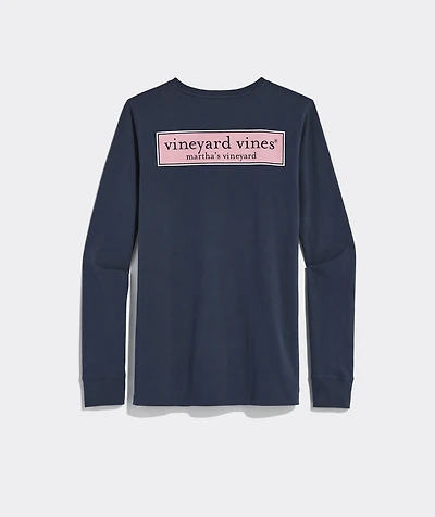 Women's Classic Logo Box Long-Sleeve Pocket Tee