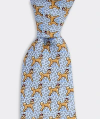 Boys' Falala Labradoodle Silk Tie