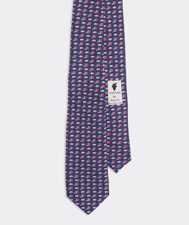 Boys' Tossed Football & Helmet Silk Tie