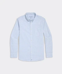 Moorings Tattersall Performance Cotton Shirt
