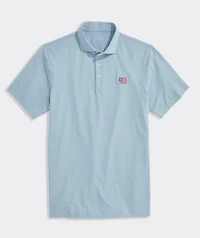 American Flag Performance Lightweight Pique Polo