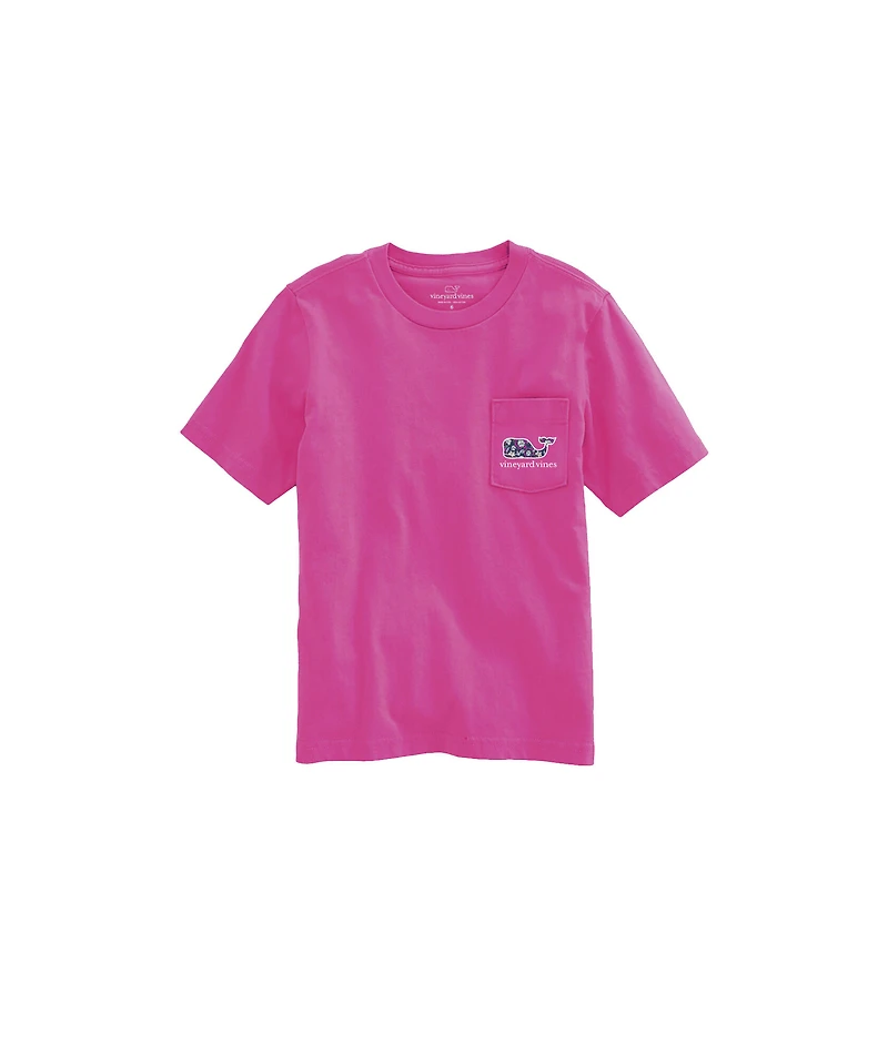 OUTLET Girls' Frangipani Whale Short-Sleeve Pocket Tee