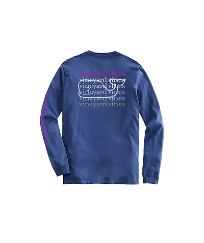 OUTLET Kids' Rainbow Whale Long-Sleeve Pocket Tee