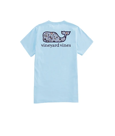OUTLET Women's Paisley Floral Whale Short-Sleeve Pocket Tee