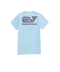 OUTLET Women's Paisley Floral Whale Short-Sleeve Pocket Tee