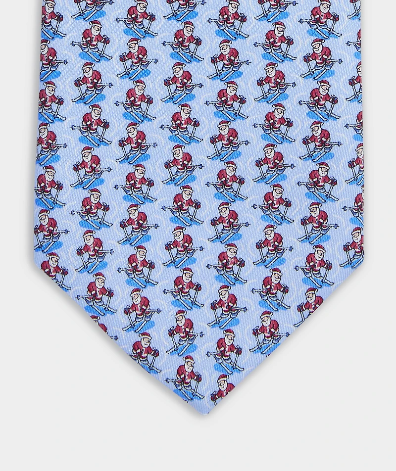 Skiing Santa Silk Tie