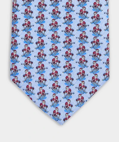 Skiing Santa Silk Tie