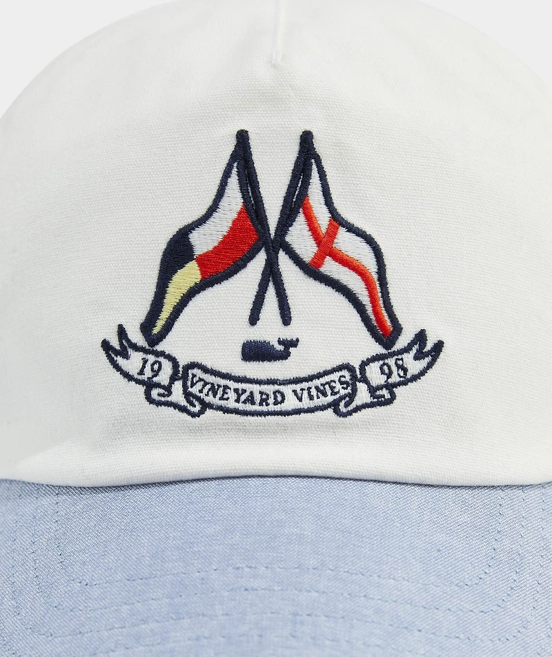 OUTLET Burgee Flag Crest 5-Panel Hat