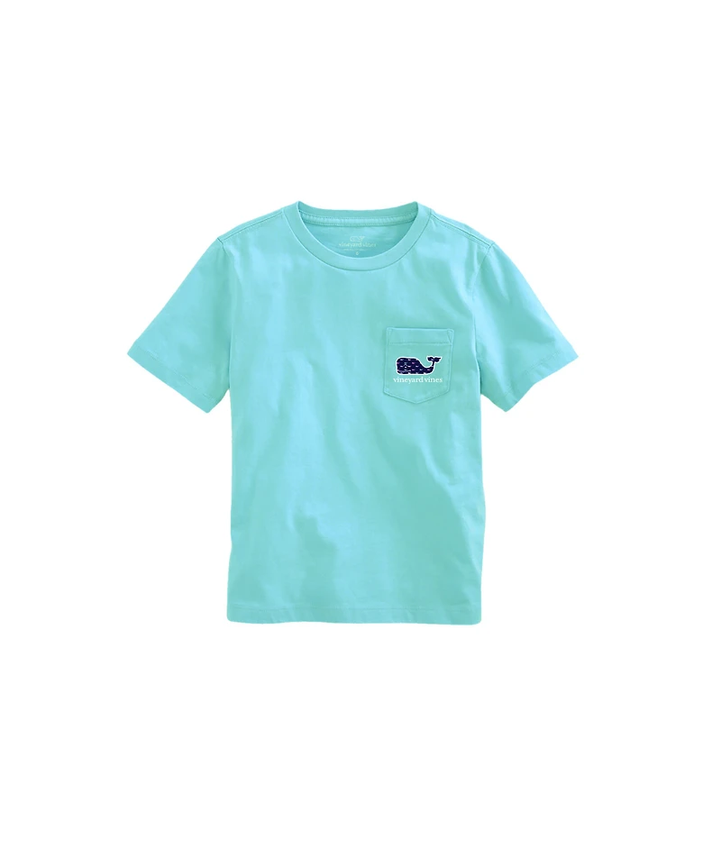 OUTLET Girls' Multi Whale Short-Sleeve Pocket Tee