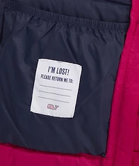 Girls' Packable Hooded Puffer Jacket