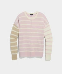 Seaspun Cashmere Party Stripe Crewneck Sweater