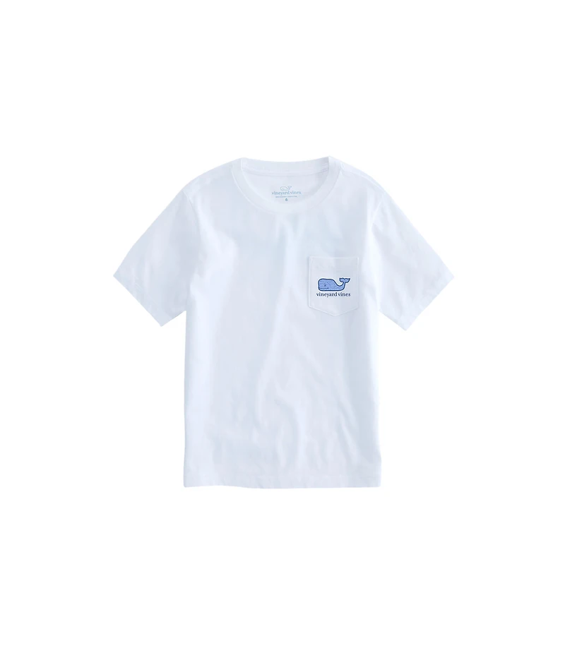 OUTLET Boys' Sea Lines Whale Short-Sleeve Pocket Tee
