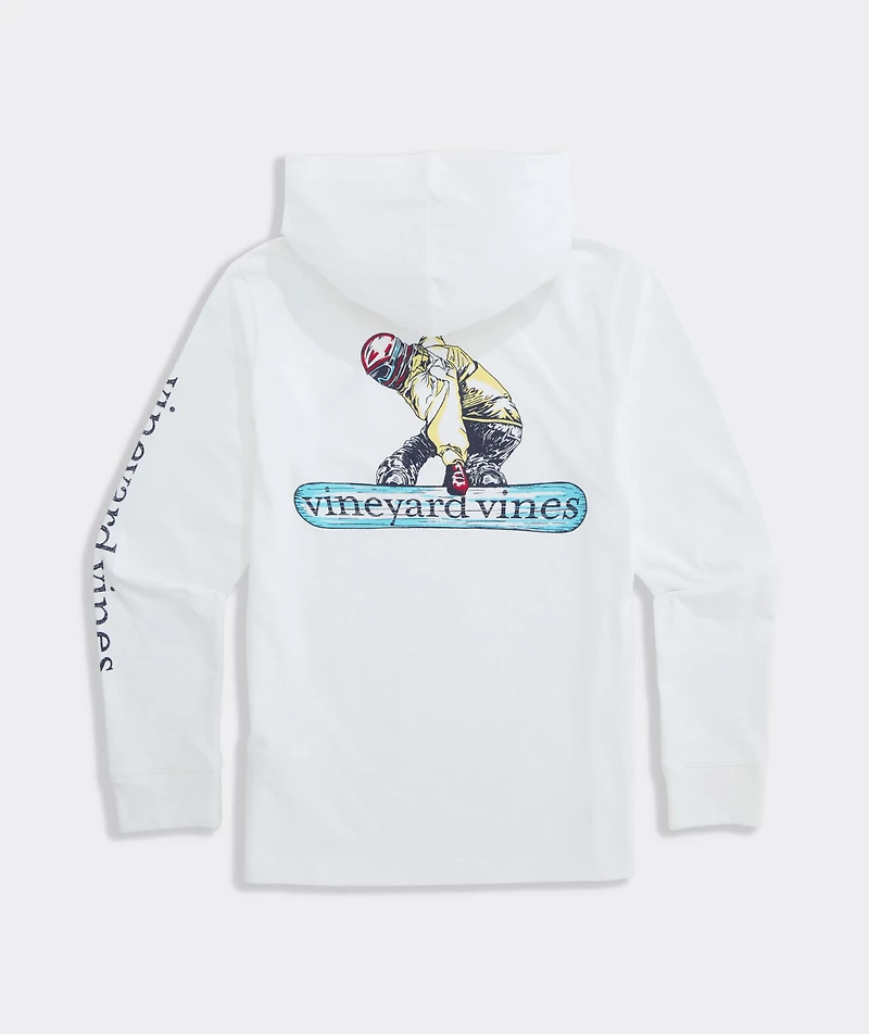 Boys' Snowboarder Logo Hoodie Tee