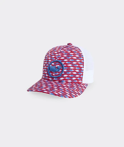 Boys' Fish Chappy Whale Dot Trucker Hat