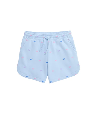 OUTLET Kids' Multi Whale Brushed Terry Pull On Short