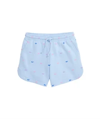 OUTLET Kids' Multi Whale Brushed Terry Pull On Short