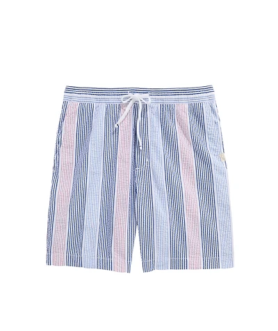 OUTLET 7 Inch Pull-On Seersucker Shorts