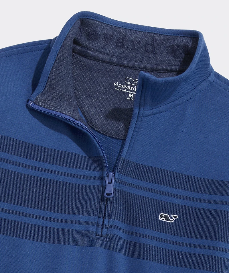 Boys' Striped Saltwater Quarter-Zip