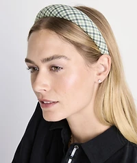 Quinn Plaid Puff Headband
