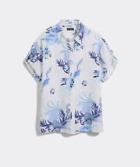 Linen Short-Sleeve Button-Down