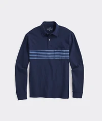 Long-Sleeve Stripe Surf Polo