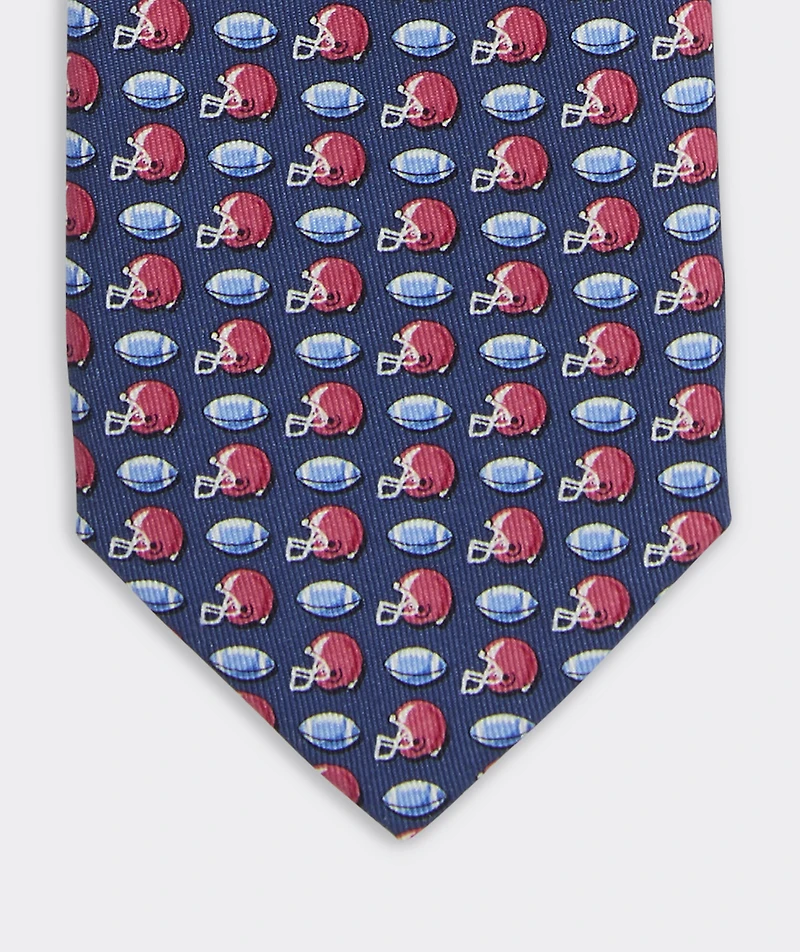 Boys' Tossed Football & Helmet Silk Tie