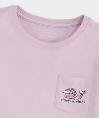 Girls' Golf Whale Short-Sleeve Pocket Tee