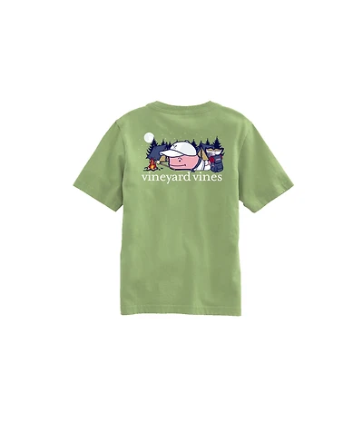 OUTLET Kids' Summer Camp Whale Short-Sleeve Pocket Tee