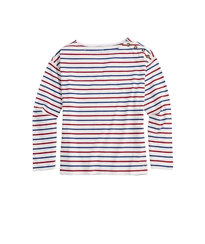 OUTLET Women's Striped Boatneck Tee