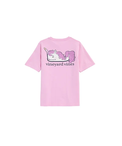 OUTLET Kids' Unicorn Glitter Whale Short-Sleeve Pocket Tee
