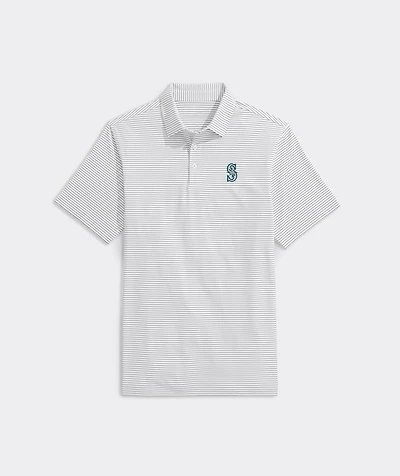 Seattle Mariners Bradley Stripe Sankaty Polo