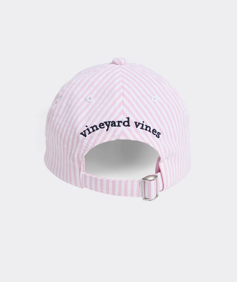 Girls Harbor Seersucker Baseball Hat