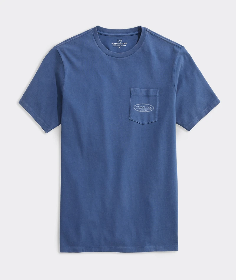 Drift Dye Outlined Surf Logo Short-Sleeve Pocket Tee