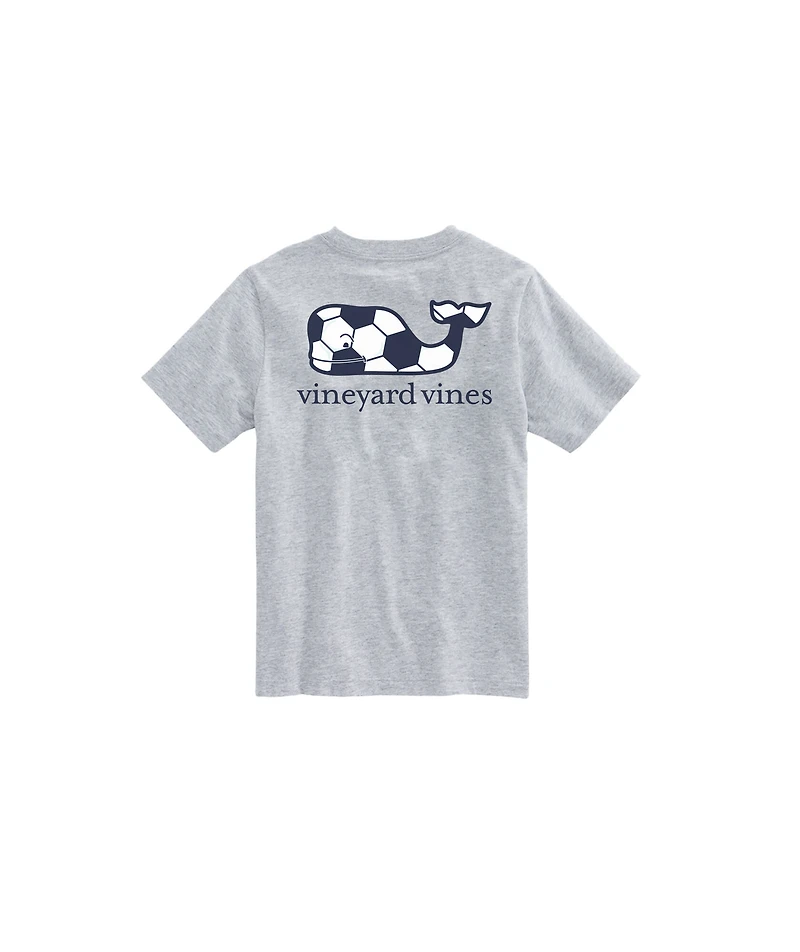OUTLET Boys' Soccer Ball Whale Short-Sleeve Pocket Tee