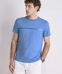 Active Stripe Short-Sleeve Dunes Tee