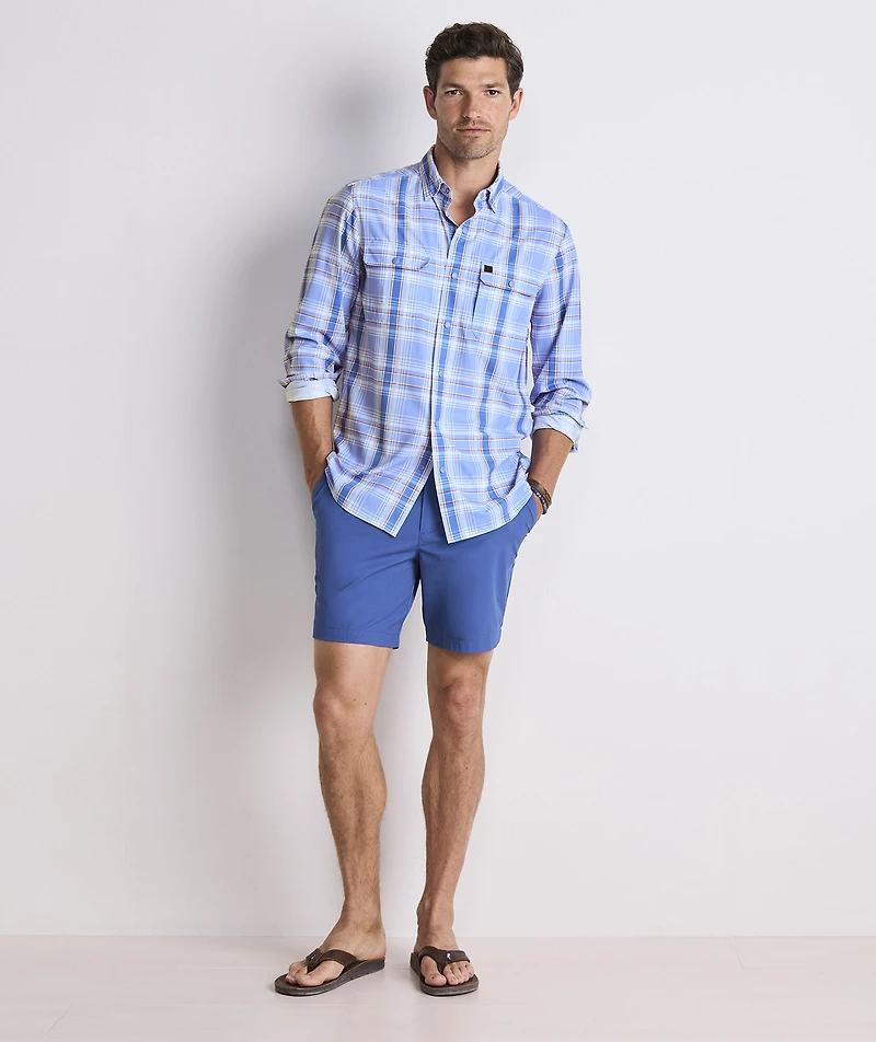 Sailfish Plaid Performance Harbor Shirt